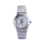 ساعت مچی امگا زنانه فلزی صفحه صدفی 66900666/9