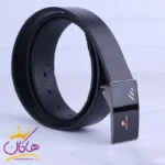 کمربند چرم طبیعی مردانه مشکی Pierre cardin