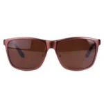 عینک آفتابی مردانه پلیس آلومینیوم فریم مربع قهوه ای 8637/3