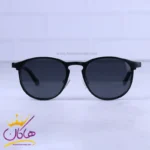 عینک آفتابی مردانه پلیس آلومینیوم مشکی فریم گرد 6112/1