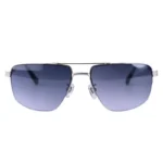 عینک آفتابی مردانه پرادا نیم فریم نقره ای PR A51S/5