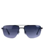 عینک آفتابی پرادا مردانه فلزی نیم فریم مشکی PR A51S/4