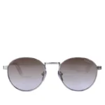 عینک آفتابی پرادا زنانه فریم گرد نقره ای PR B52S/1