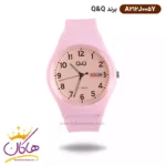 ساعت دخترانه کیو اند کیو بند صورتی A212J005Y
