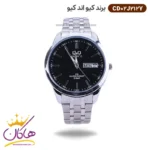 ساعت کیو اند کیو مردانه فلزی صفحه مشکی CD02J212Y