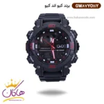ساعت کیو اند کیو مردانه دو زمانه دیجیتالی مشکی GW87J011Y
