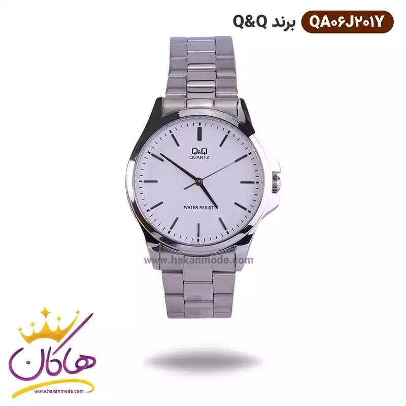 ساعت مچی مردانه کیو اند کیو نقره ای صفحه سفید QA06J201Y ساعت مچی مردانه کیو اند کیو نقره ای صفحه سفید QA06J201Y - Image 1