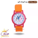 ساعت پسرانه کیو اند کیو سیلیکونی نارنجی طرح گورخر V23A009VY
