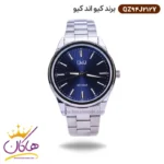 ساعت کیو اند کیو مردانه فلزی صفحه آبی QZ94J212Y