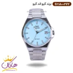 ساعت کیو اند کیو مردانه فلزی صفحه فیروزه ای S21A-004VY