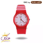 ساعت دخترانه کیو اند کیو قرمز V06A/005VY