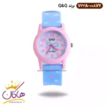ساعت دخترانه کیو اند کیو آبی طرح پاپیون V22A-008VY