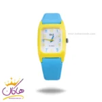 ساعت کیو اند کیو بچه گانه رابر آبی قاب مستطیل زرد V33A-005VY