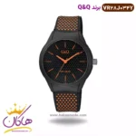 ساعت کیو اند کیو اسپرت بند رابر خال خالی نارنجیVR28J034Y
