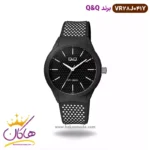 ساعت کیو اند کیو اسپرت بند رابر خال خالی سفید VR28J041Y