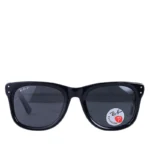 عینک آفتابی ری بن مردانه فریم مشکی مستطیل پلاریزه GS6707/1