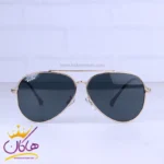 عینک آفتابی ری بن مردانه فلزی فریم طلایی خلبانی RB 1018/2