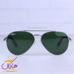 عینک آفتابی ری بن مردانه فلزی شیشه سبز خلبانی RB 2402/1