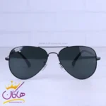 عینک آفتابی ری بن مردانه فلزی تمام مشکی خلبانی RB 3025F/1