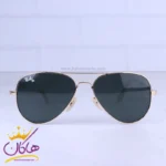 عینک آفتابی ری بن مردانه شیشه مشکی خلبانی RB 3025F/3
