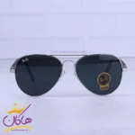 عینک آفتابی ری بن مردانه نقره ای شیشه مشکی RB 5289/1
