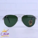 عینک آفتابی ری بن مردانه نقره ای شیشه سبز RB 5289/2