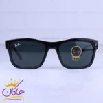 عینک آفتابی ری بن مردانه فریم مستطیل مشکی RB 4428/1