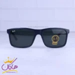 عینک آفتابی مردانه ری بن سرمه ای دسته چوبی RB 8303/3