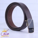 کمربند چرم طبیعی مردانه قهوه ای ROLEX
