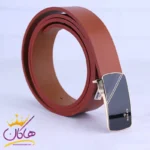 کمربند چرم طبیعی مردانه عسلی ROLEX