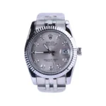 ساعت مچی رولکس مردانه فلزی دیت جاست صفحه نقره ای 4043/55