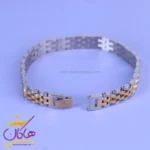 دستبند مردانه رولکس طلایی نقره ای st 41091