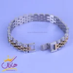 دستبند مردانه رولکس نقره ای طلایی st 41099
