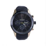 ساعت عقربه ای رومانسون مردانه چرم مشکی G 2076/2