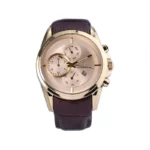 ساعت مچی عقربه ای رومانسون مردانه چرم قهوه ای G 2104/1