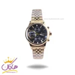 ساعت مچی رومانسون زنانه فلزی طلایی صفحه مشکی 9766/2
