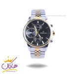 ساعت مچی رومانسون مردانه فلزی نقره ای طلایی صفحه مشکی 9766/5