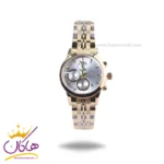 ساعت مچی رومانسون زنانه فلزی طلایی صفحه سفید 030/6