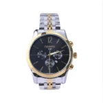 ساعت مچی سیکو مردانه فلزی نقره ای طلایی صفحه مشکی G 104/1