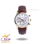 ساعت مچی سیکو زنانه بند چرم قاب طلایی کرنوگراف L9233/16