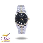 ساعت مچی سیکو زنانه فلزی نقره ای طلایی صفحه مشکی L31622/7