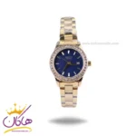 ساعت سیکو زنانه فلزی صفحه سرمه ای قاب نگینی GN 059/20