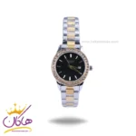 ساعت مچی سیکو زنانه فلزی صفحه مشکی قاب نگین GN 059/4