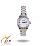 ساعت سیکو زنانه فلزی صفحه سفید قاب نگینی GN 059/47