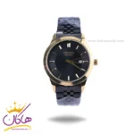 ساعت مچی سیکو مردانه فلزی مشکی قاب طلایی OS 9/1
