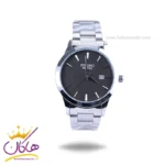 ساعت مچی سیکو مردانه فلزی نقره ای صفحه مشکی OS 9/11