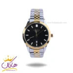 ساعت سیکو مردانه فلزی نقره ای طلایی صفحه مشکی OS 9/24