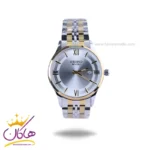 ساعت سیکو فلزی نقره ای طلایی صفحه سفید مردانه OS 9/29