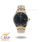 ساعت مچی سیکو فلزی طلایی صفحه مشکی مردانه OS 9/31