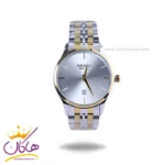 ساعت سیکو مردانه فلزی نقره ای طلایی صفحه سفید OS 9/32